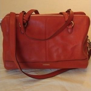 70's Vintage Coach Red Satchel Handbag
